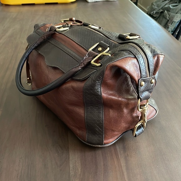 Rebecca Minkoff two-tone leather original MAB satchel - Picture 8 of 16